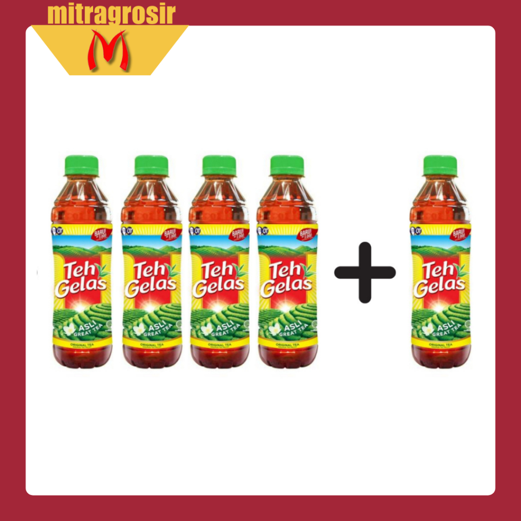 BELI 4 GRATIS 1 | Teh Gelas  Teh Melati Kemasan Botol 350 ml