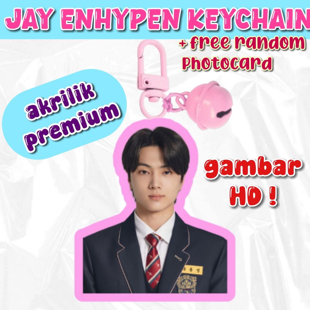 Jay Enhypen School Boy Keychain/Keychain Jay Enhypen Keyring Premium Akrilik Jay Park Enhypen Gantun