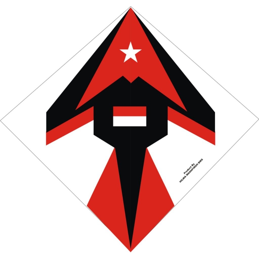 Sablon Kertas Layangan 2 Warna