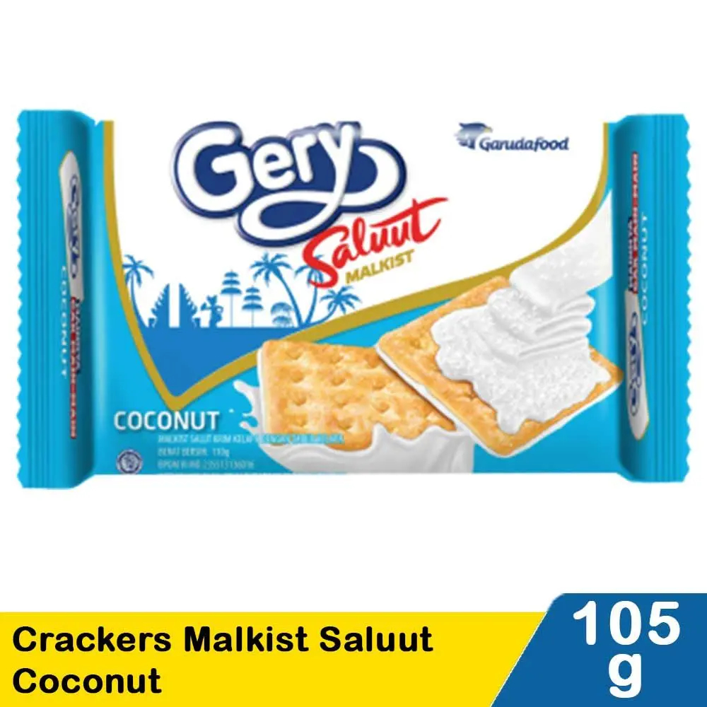

Gery Crackers Malkist Saluut Coconut 110G