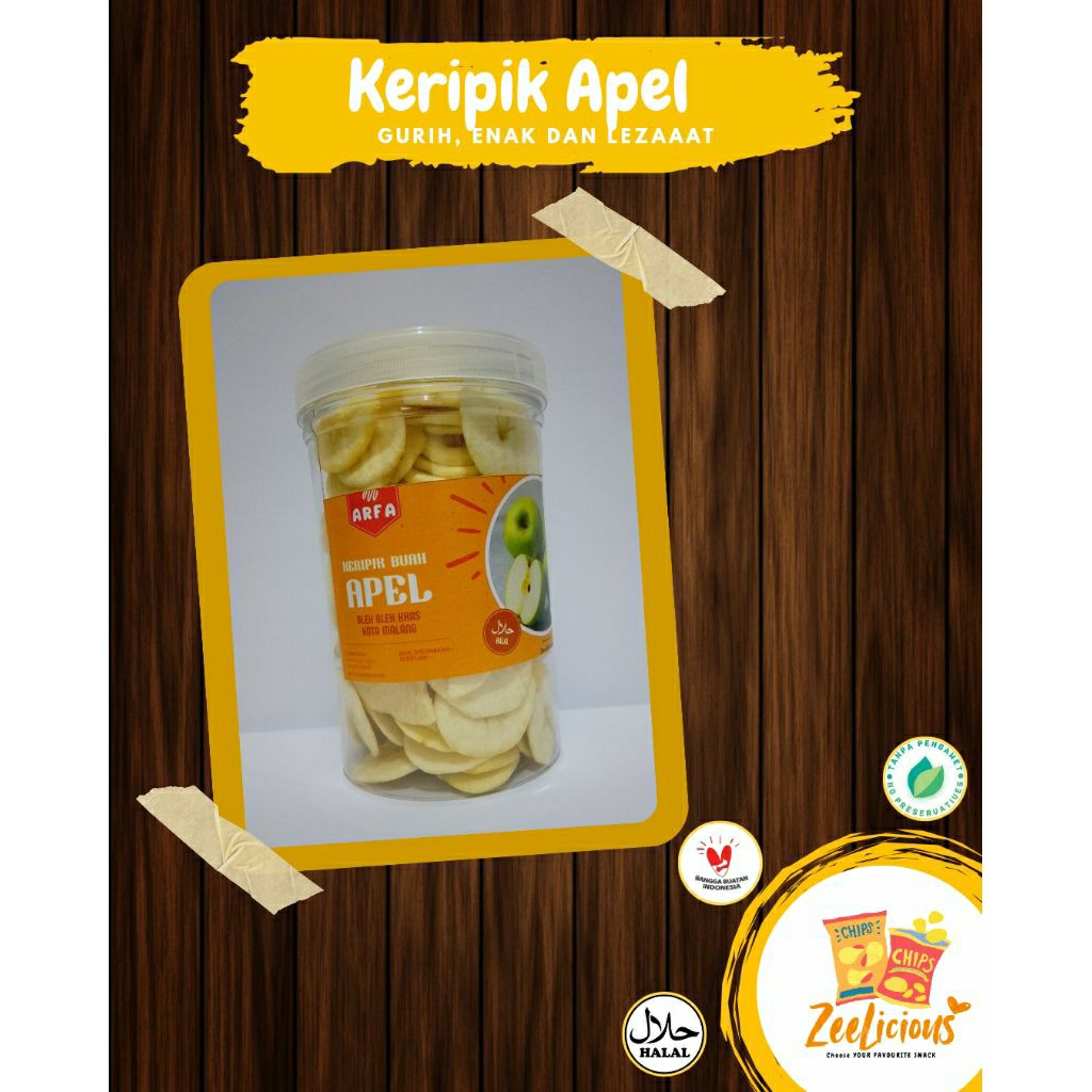 

[Oleh-oleh khas Malang-Batu] Keripik Buah Apel Kemasan Toples || Apple Chips Jar 650ml - 1000ml | Toples Aesthetic Viral | Keripik Buah Kering | Keripik Buah Asli | Keripik Buah Malang | Keripik Buah dan Sayur | Keripik Buah Enak dan Lezat!!!
