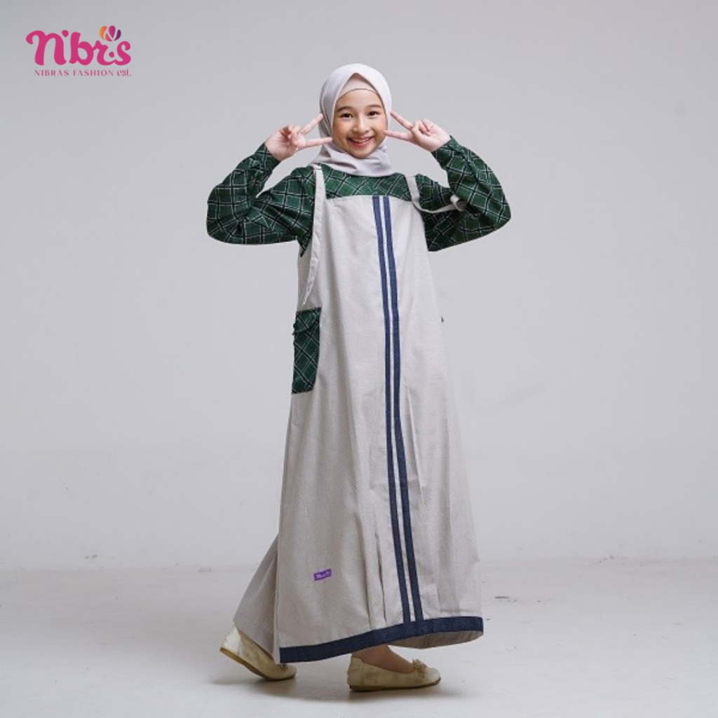 Baru Nibras Teen Setelan Overal NT 058 NT 58 NT58 Remaja Bahan Oxford Premium