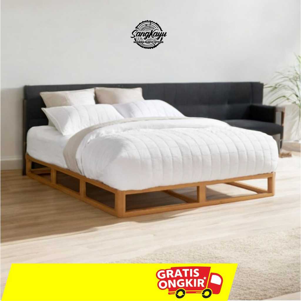 SangKayu Dipan Tempat Tidur Modern Minimalis Divan Kayu Ranjang Kayu Minimalis