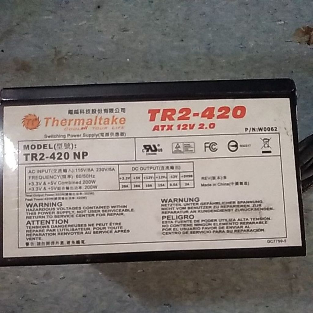 PSU Thermaltake TR2-420 NP