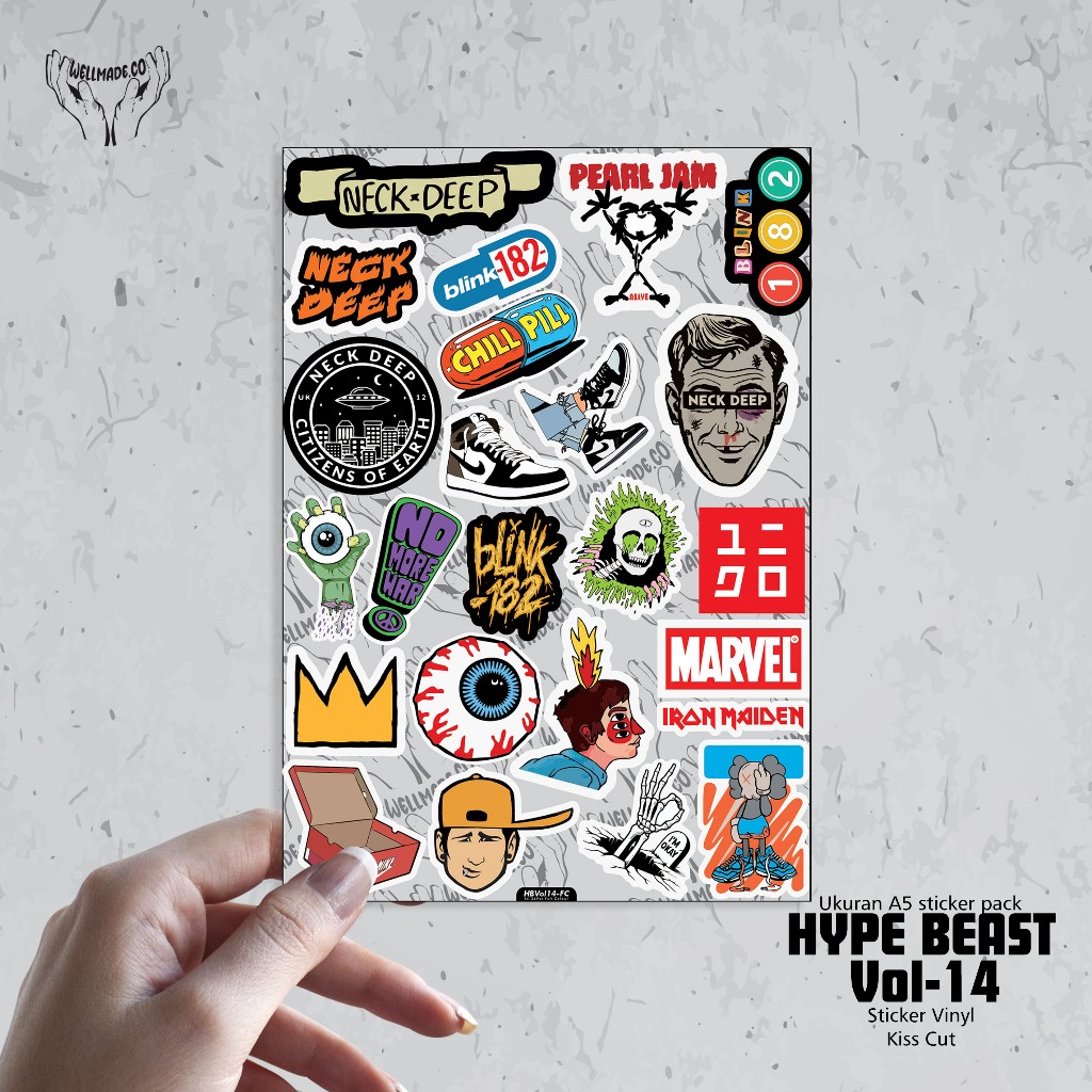 

Sticker Pack HYPE BEAST Tumblr Helm Laptop VOL14 FULL COLOUR