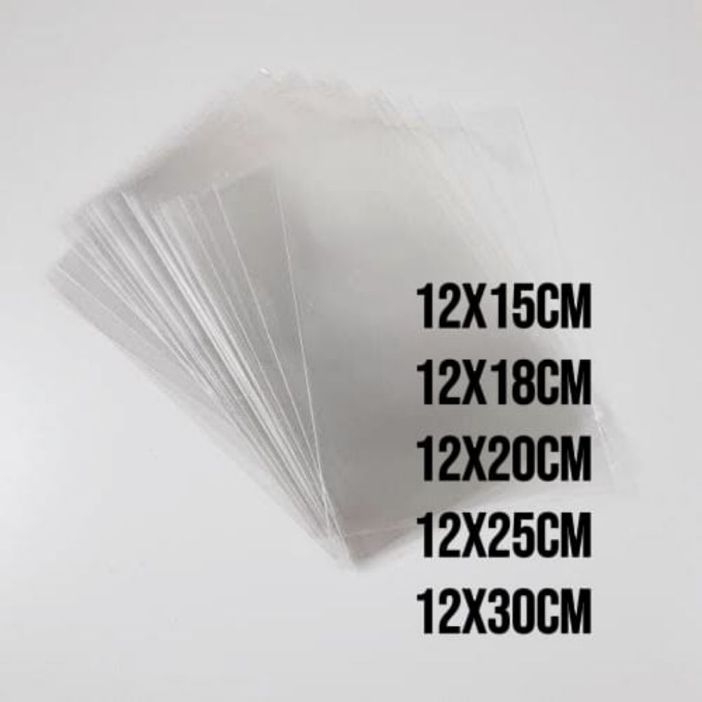 

Plastik OPP kaca bening, Variasi uk 12Cm, tanpa seal