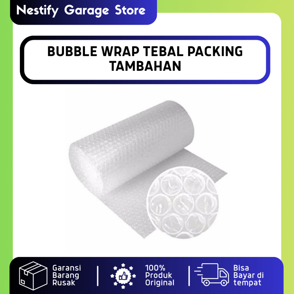 

PLASTIK PACKING TAMBAHAN BUBBLE WRAP TEBAL