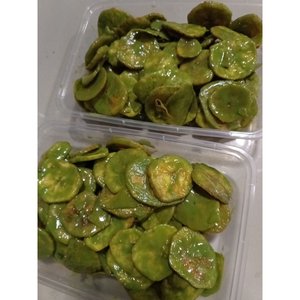 

Keripik Pisang matcha / greentea lumer