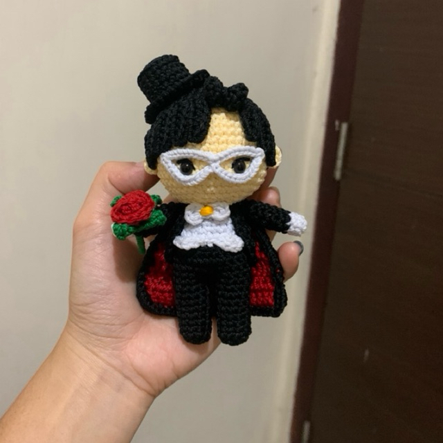 Tuxedo mask Amigurumi - Tuxedo mask Crochet - Tuxedo mask Rajut - Tuxedo mask Bagcharm - Gantungan t