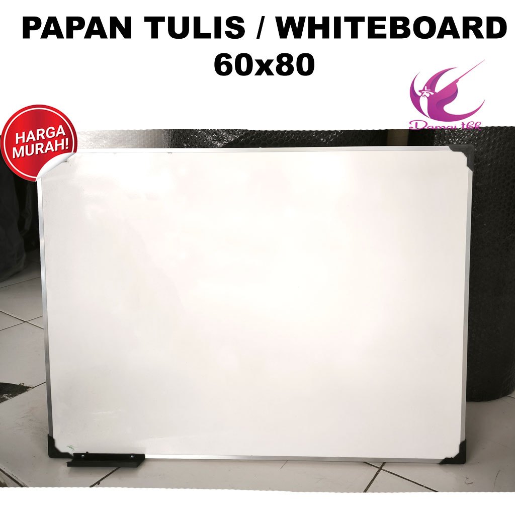 

Papan Tulis Whiteboard 60x80 Belakang Hitam Non Magnetic