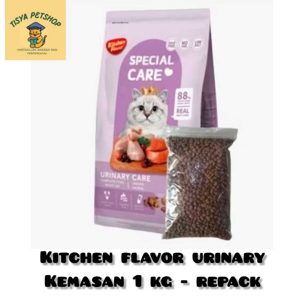 KITCHEN FLAVOR URINARY 1KG / GRAINFREE URINARY HEALTH 1Kg - Makanan Kucing Dry Food Urinary KF URINA
