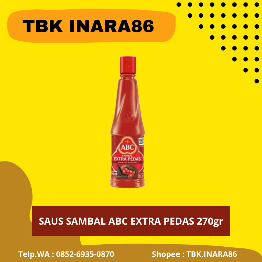 

ABC Sambal Extra Pedas Botol 270gr – Saus Sambal Super Pedas
