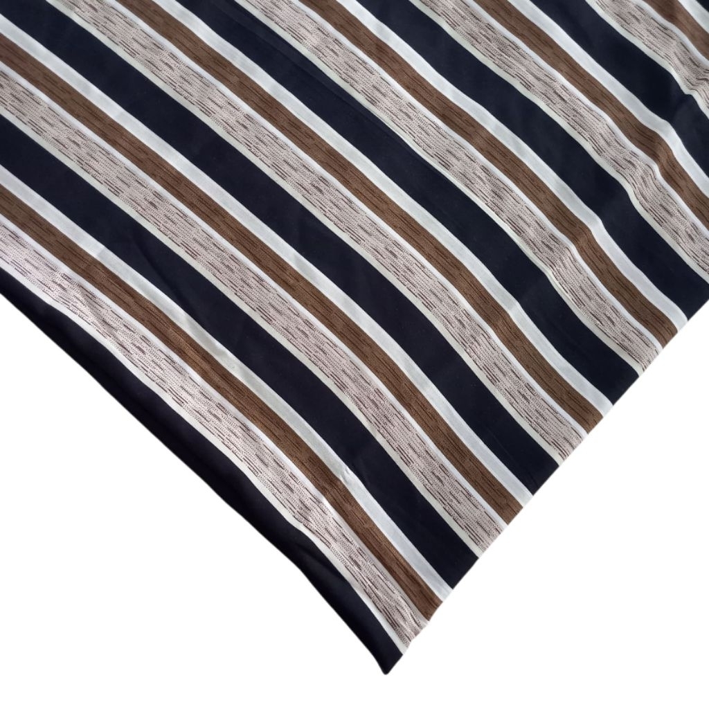 Kain Rayon Viscose Motif Garis-garis Terbaru