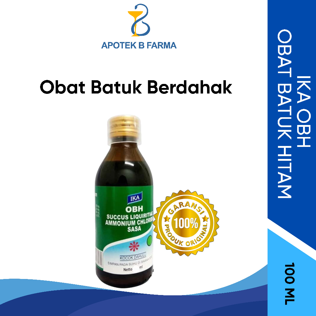 OBH IKA 100ml - Obat Batuk Hitam | Obat Batuk Berdahak