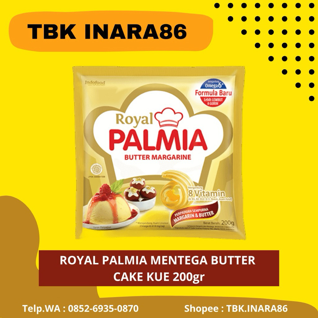

Mentega Royal Palmia 200gr – Margarin Butter Masak & Kue Berkualitas