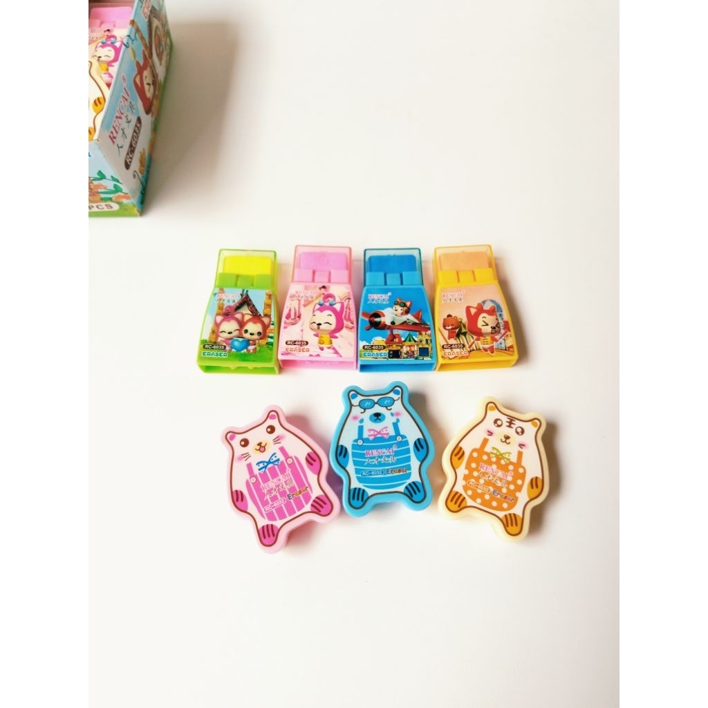 

1pcs Penghapus rencai lucu warna warni/penghapus murah