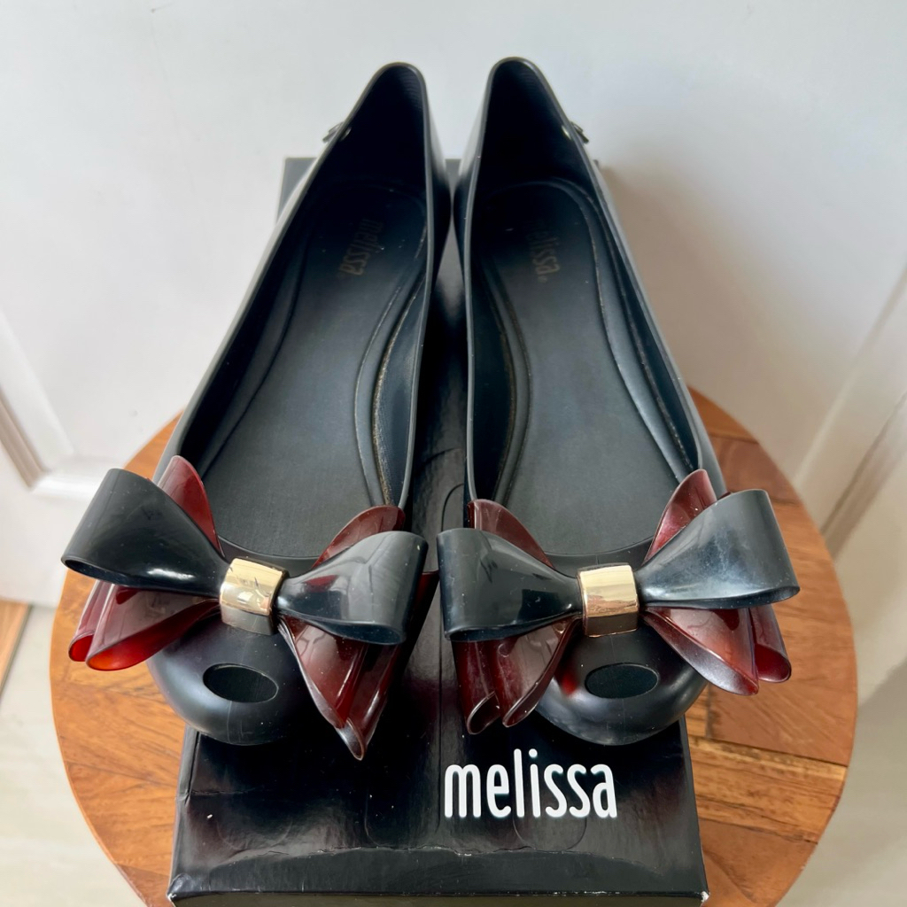Preloved Flat Shoes Melissa Ultragirl Sweet Black/Tortoise