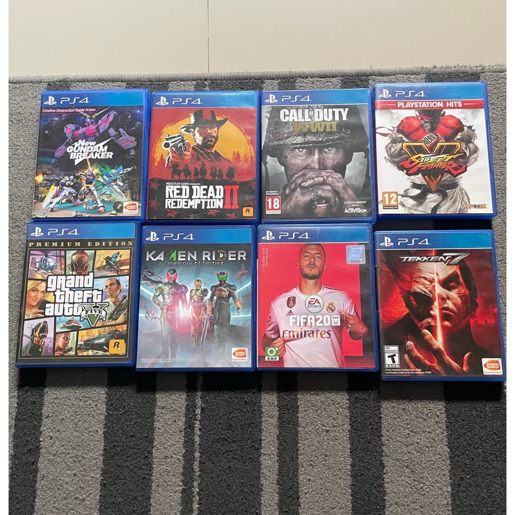 SECOND | Kaset second original PS4 | GTA 5, RDR 2, FIFA 20, TEKKEN 7, COD WW2, KAMEN RIDER, STREET F