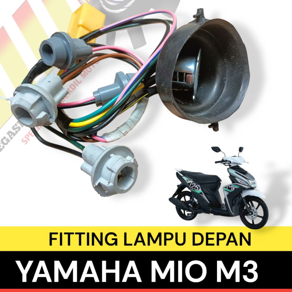 KABEL SOKET LAMPU DEPAN PITINGAN FITTING  YAMAHA MIO M3  MIO 125  MIO Z 125 CC