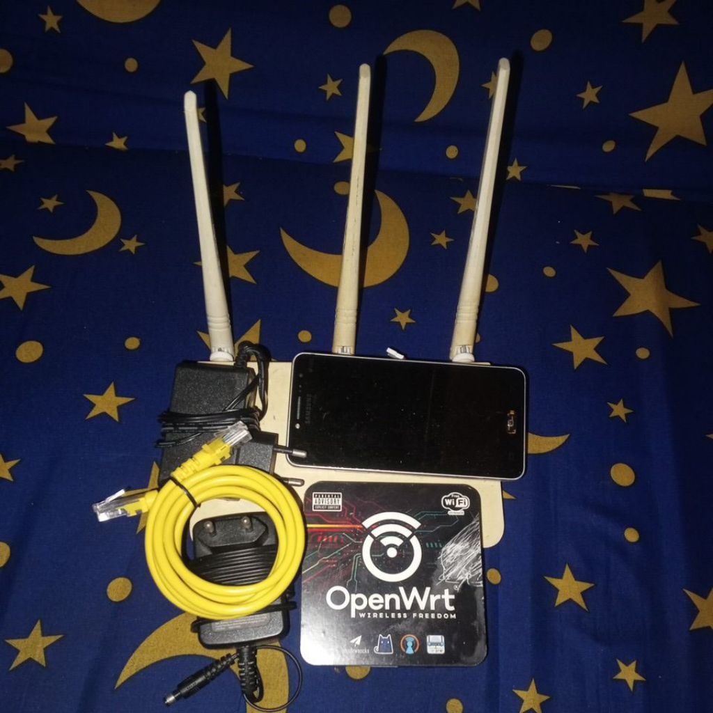 STB OPENWRT B860H + MODEM HP Samsung + Router Tenda F3