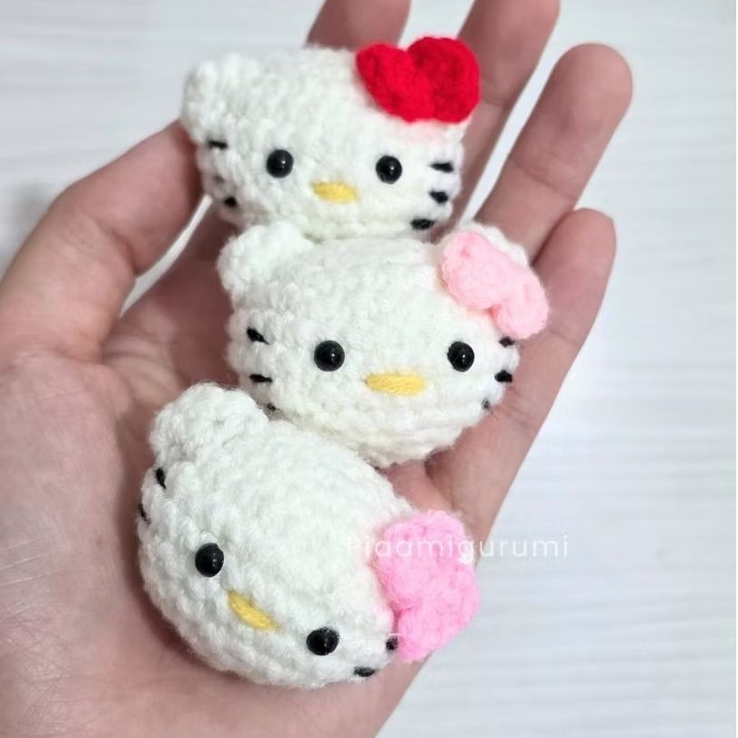 [PIAAMIGURUMI] Crochet hello kitty | amigurumi hello kitty rajut