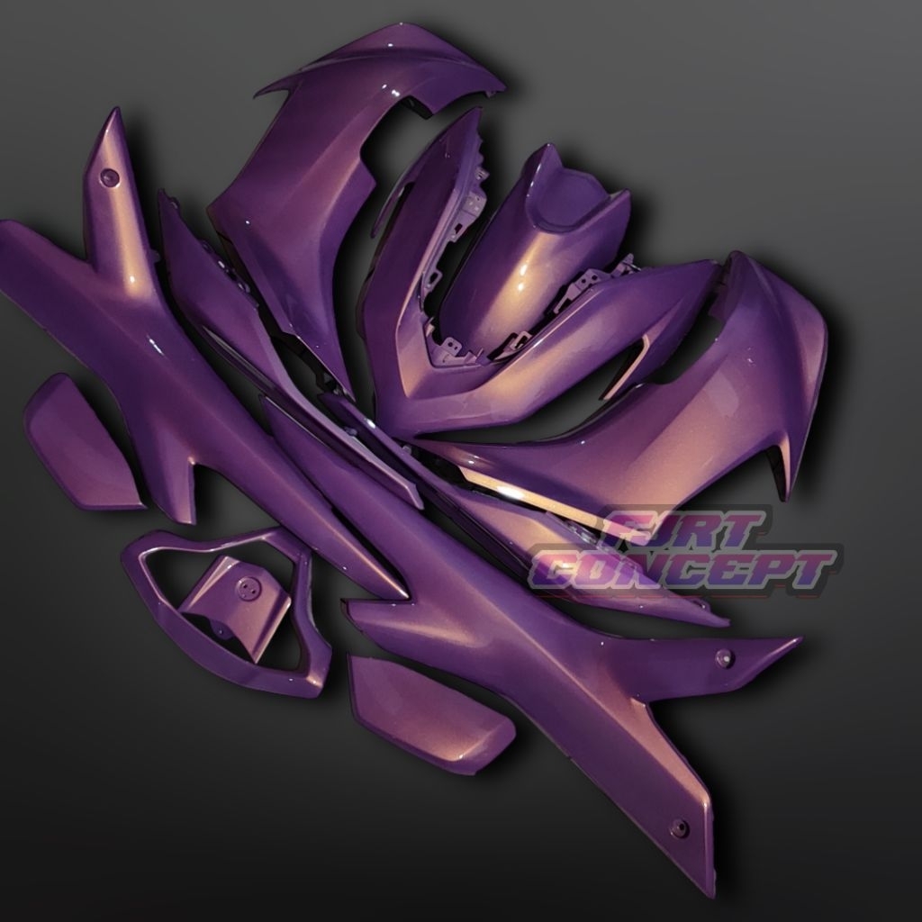 BODY ORIGINAL YAMAHA AEROX 155 NEW GOLDEN PURPLE / BODY ORIGINAL YAMAHA AEROX NEW 155 GOLDEN PURPLE 