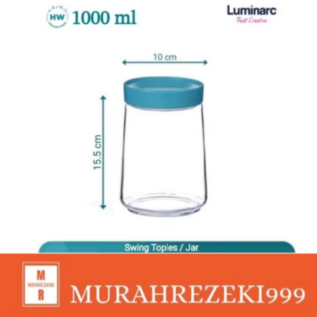Luminarc Swing Toples Biru Muda 1000ml