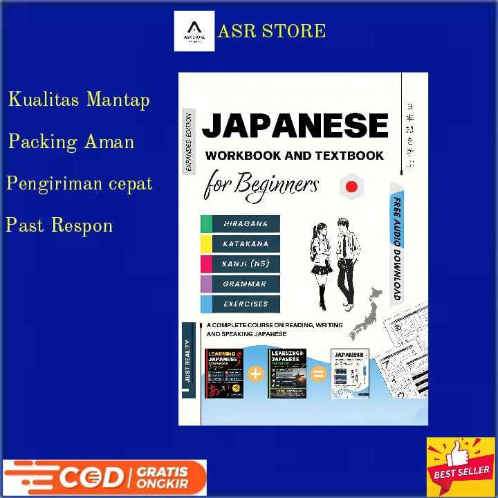 

Buku Japanese Workbook and Textbook for Beginners: Hiragana, Katakana, and Basic Kanji