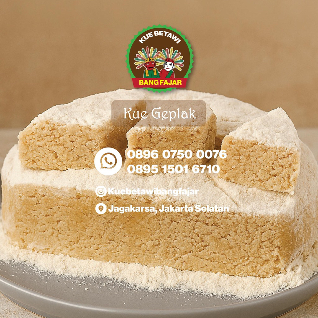 

KUE GEPLAK / kue khas betawi /Oleh2 Jakarta ~+ 24cm 2kg
