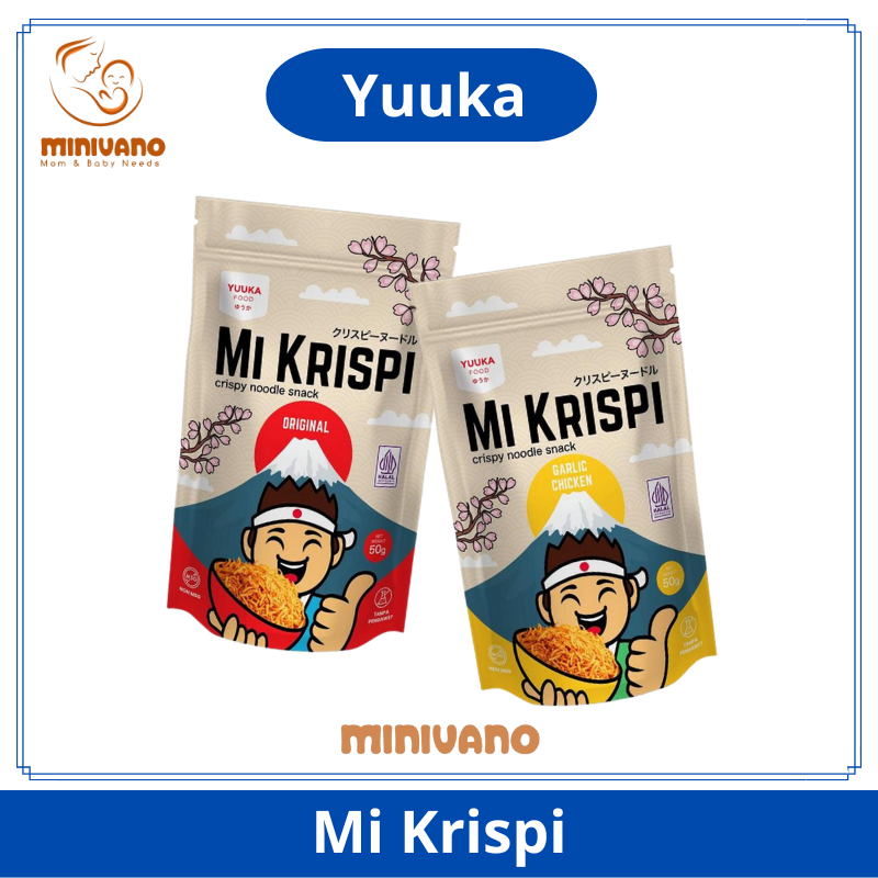

Yuuka Food Mi Krispi - Snack Cemilan Anak Sehat Halal No MSG - Mie Noodle Kering