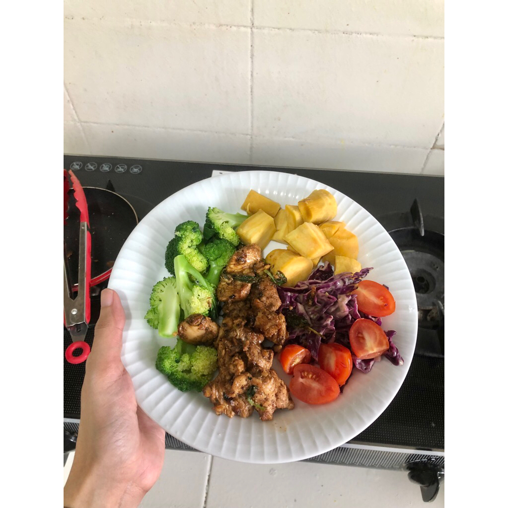 

Salad Sayur Protein balance Homemade