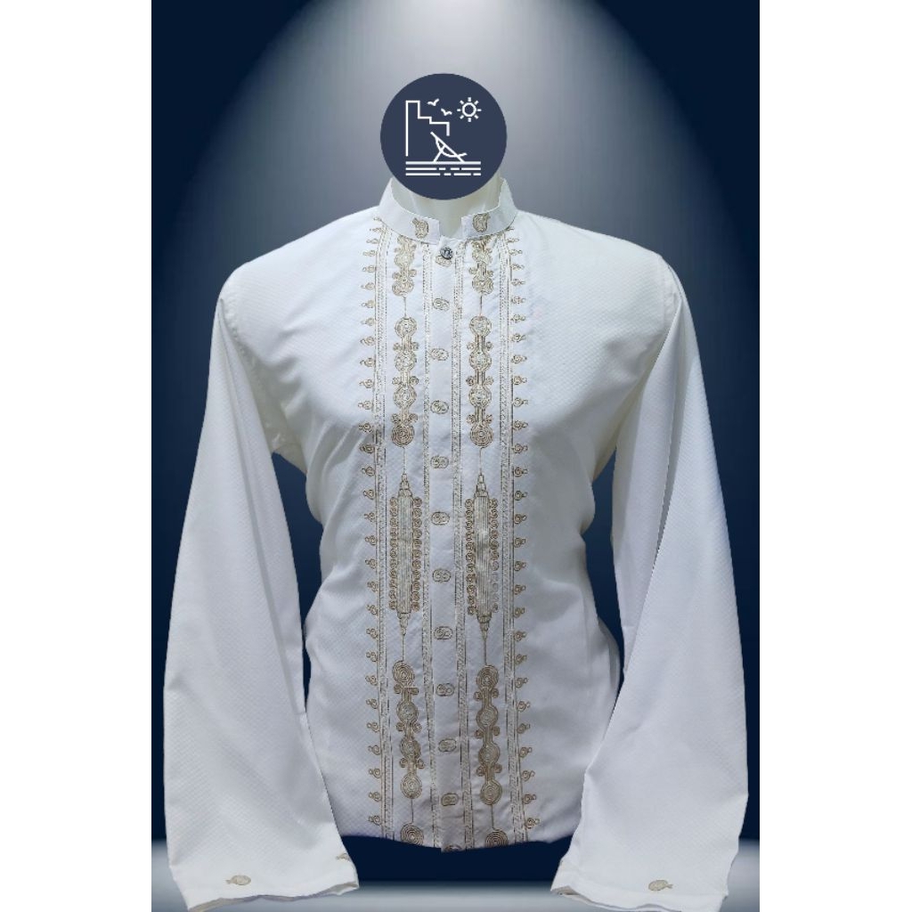 (DK) baju koko putih lengan panjang / baju koko lengan pendek / baju koko putih lengan panjang / baj