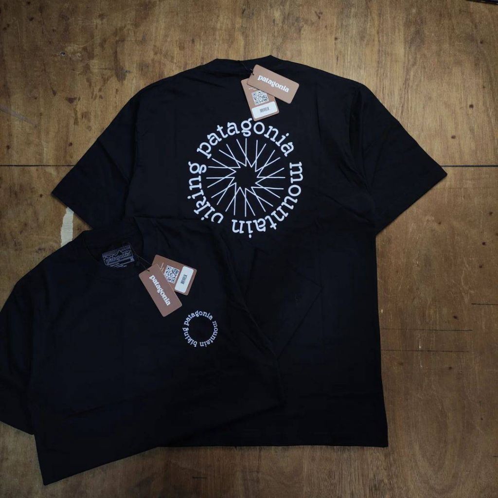 Kaos Tshirt Patagonia Spoke Stencil Responsibili Cotton Combed 24s Mirror Fulltag