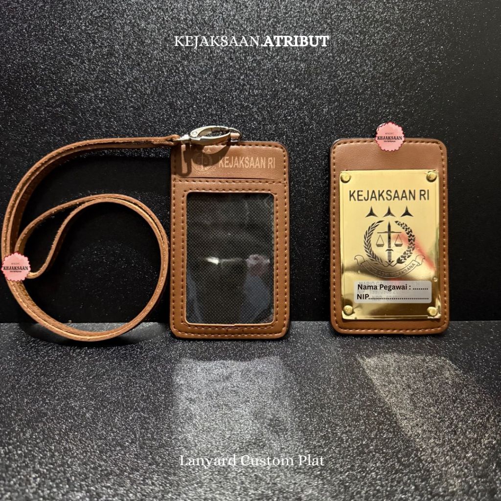 

Lanyard Logo Kejaksaan Premium - Bahan Plat Custom