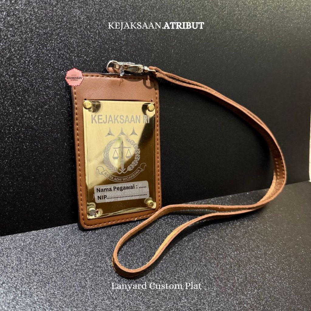 

Lanyard Penang Logo Kejaksaan Bahan Plat Premium