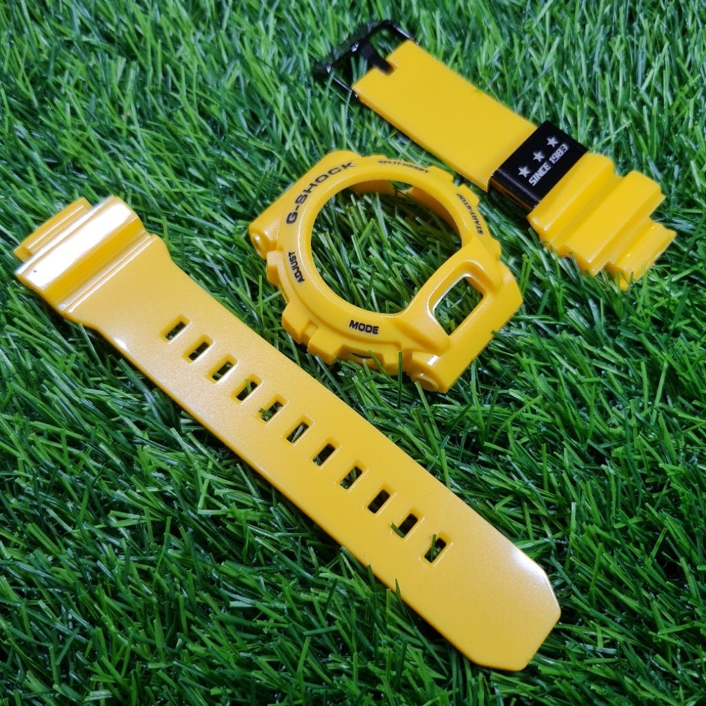 BNB BEZEL N STRAP GSHOCK G-SHOCK GDX6900 GDX-6900 YELLOW BLACK GLOSSY
