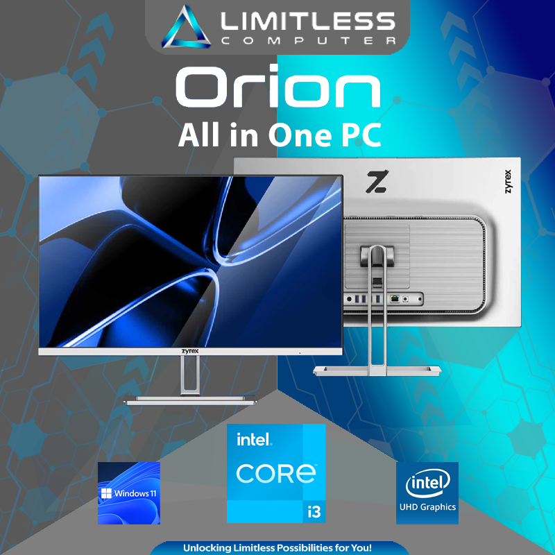 Zyrex ORION Intel Core i3 1215U 8GB 256GB 24" FHD IPS Win 11 AiO All in One PC Office Kerja Sekolah