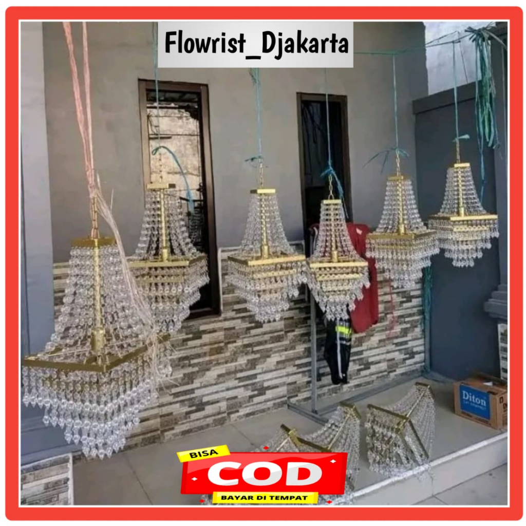 lampu Hias Gantung Crystal / Lampu Gantung Kristal