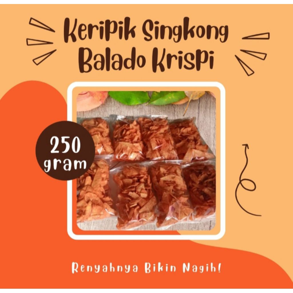 

Kripik Singkong Balado Krispi 250g
