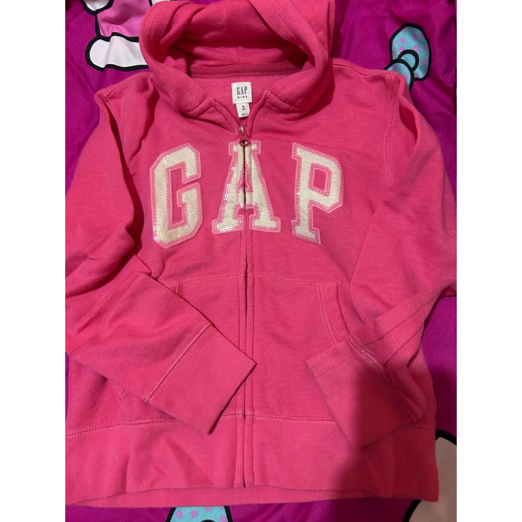 hoodie sweater gap pink fuschia anak