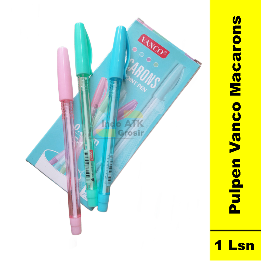 

1 Kotak Isi 12Pcs Pena / Pulpen Macarons