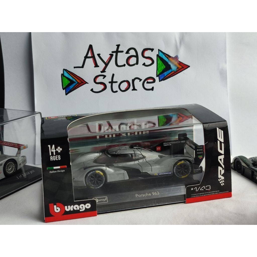 Bburago Porsche 963 1/43 (custom paint delete) LMDh