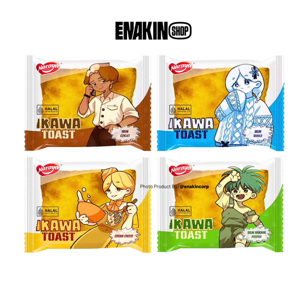 

Naraya Ikawa Toast Roti Panggang Isi Selai Premium