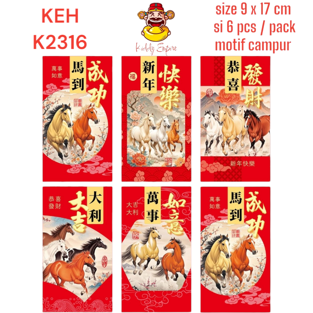 

(KIDDY) AMPLOP ANGPAO IMLEK KUDA 2026 / ANGPAO IMLEK HORSE / ANGPAO IMLEK 2026