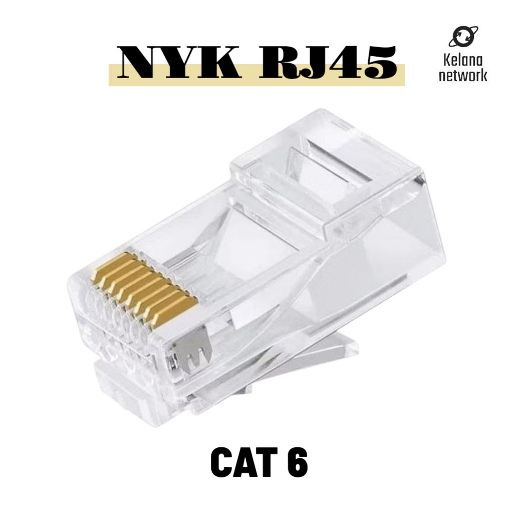 NYK Konektor RJ45 CAT 6 Connector RJ45 CAT 6 Konektor RJ45 CAT 6 RJ45 CAT 6