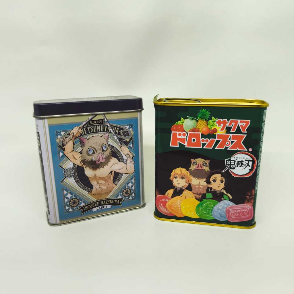 [DEMON SLAYER] Official Kimetsu No Yaiba Merchandise Bandai Sakuma Drops Tincan: Inosuke, Tanjiro, Z