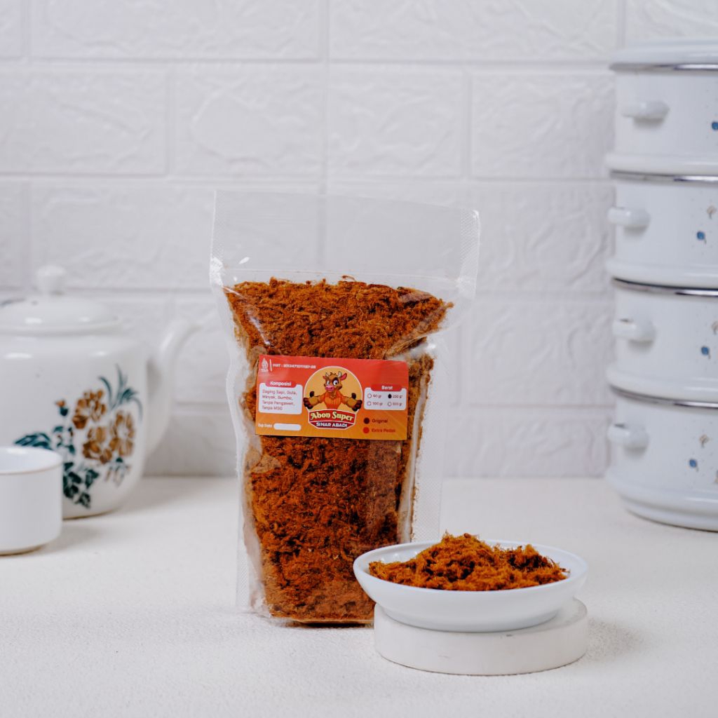 

[SAPI GRADE A 250GR] ABON SAPI ASLI JOGJA ORIGINAL & EKSTRA PEDAS ENAK MANIS GURIH