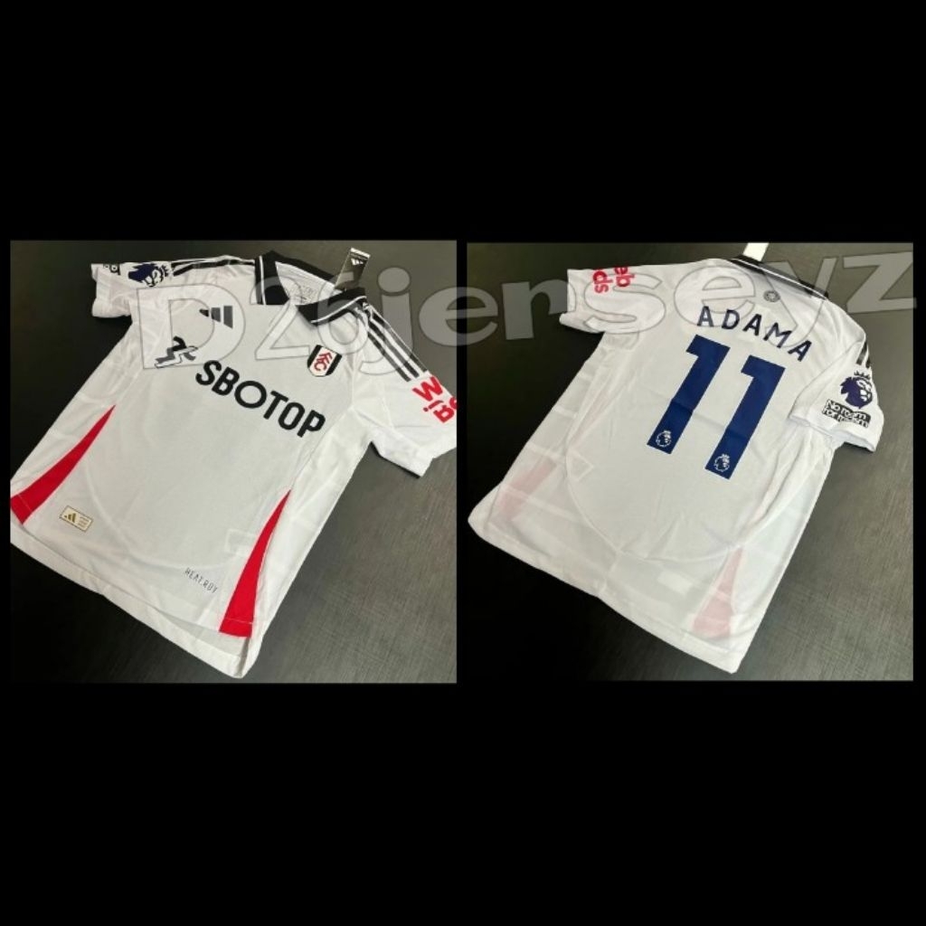 Jersey FulhamM_ Home Player Issue 2024 / 2025 + Cetak Nama Nameset ADAMA 11 / Custom suka suka Font 