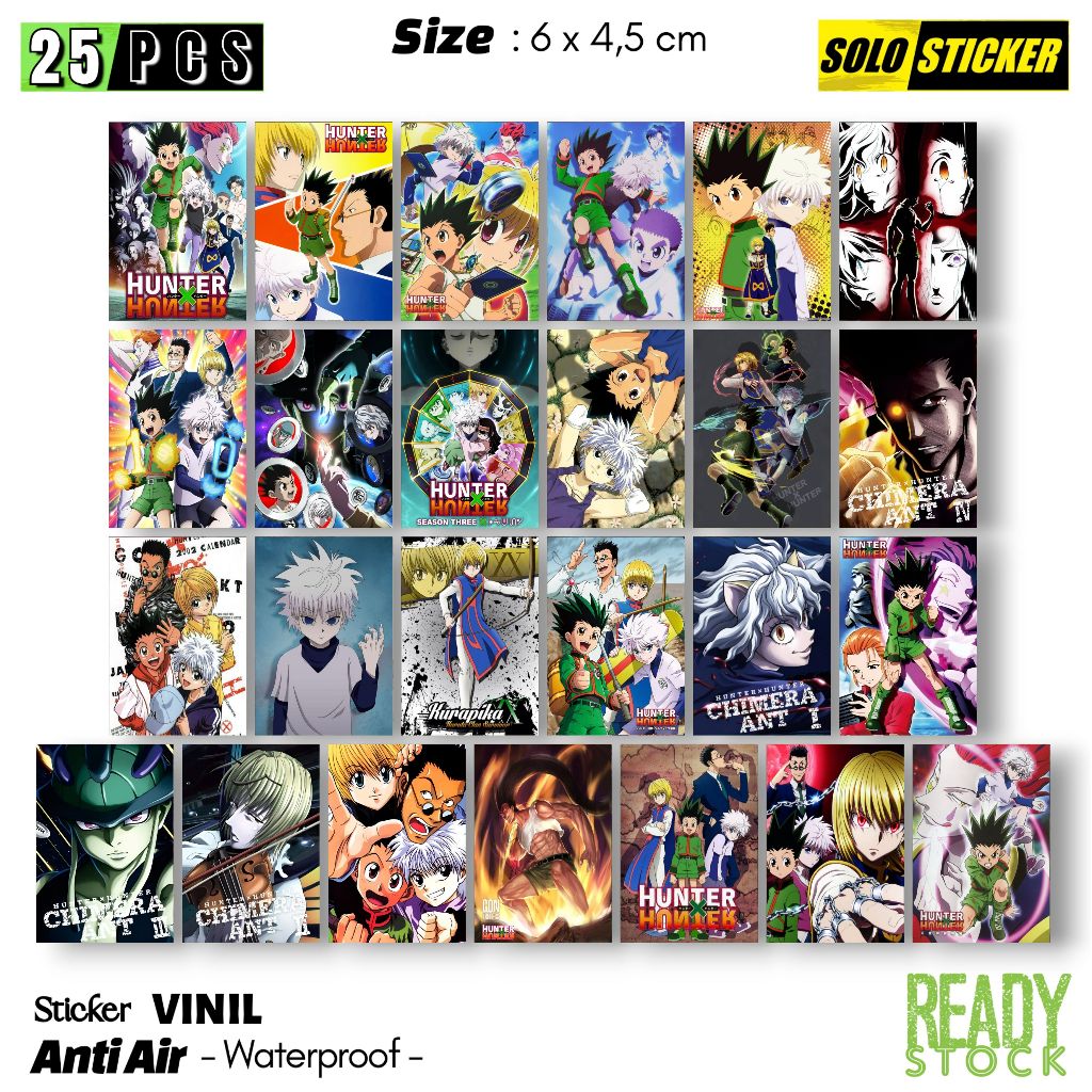 

Sticker Vinil Hunter X Hunter Waterproof Sticker Laptop Paper Stationery Tumbler Koper HP Notebook