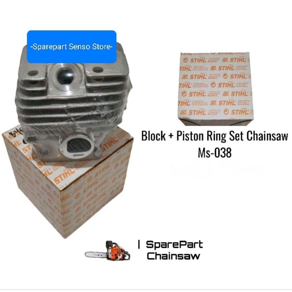 PROMO Cylinder Blok Senso/Chainsaw 038 Fullset STIHL ORIGINAL